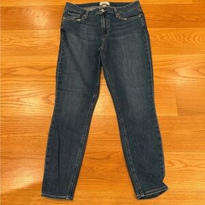 PAIGE Dark Blue Verdugo Ankle Skinny Jeans
